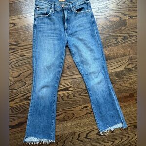 Mother Insider Cropped Fray-Size 26